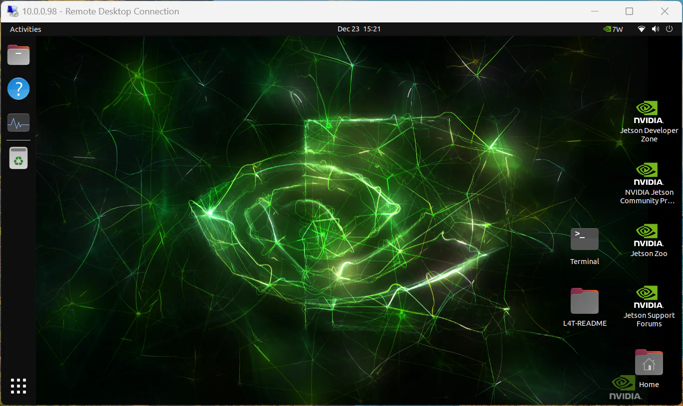 “Remote Desktop NVIDIA Jetson”